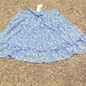 NWT Blue floral skirt